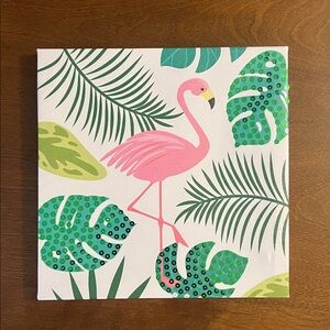Tropical Flamingo Canvas Art